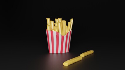 burger and french fries 