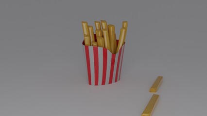 burger and french fries 