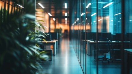 Modern Office Corridor