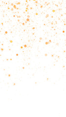 golden stars ,glitter particles and bokeh lights falling on transparent background, new year and christmas, social media design element