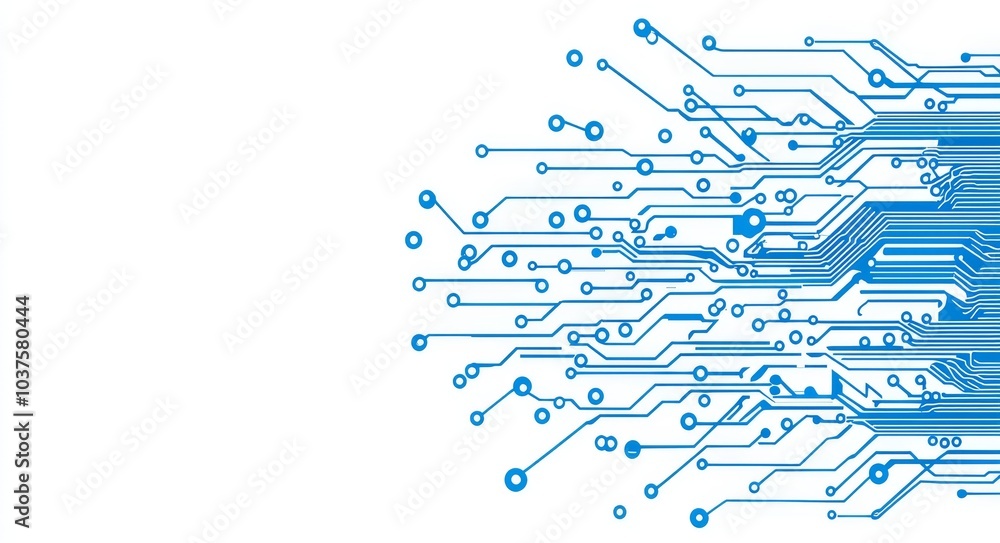 Poster introduction to quantum computing, the internet, and the background of technological science