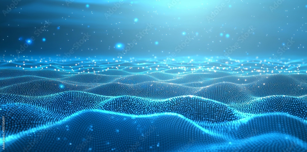 Poster an illustration of big data and cybersecurity using 3d modeler. cloud technologies and neural networ