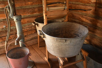 Vintage wash tubs