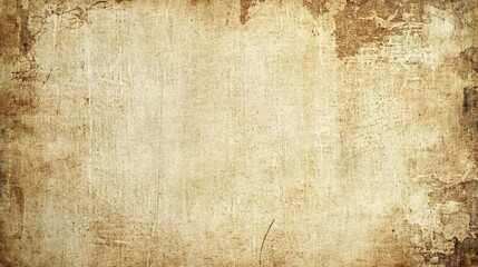 Fototapeta premium Aged Parchment Texture: A rustic, grunge background featuring the rich tones and worn texture of aged paper. Perfect for adding a vintage or antique feel to your designs. 