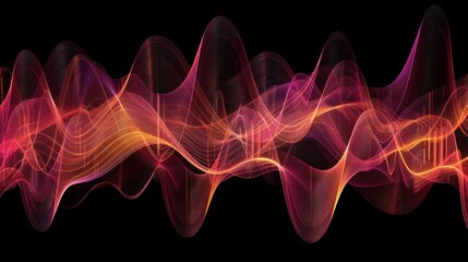 Obraz premium Abstract Waves of Light and Color