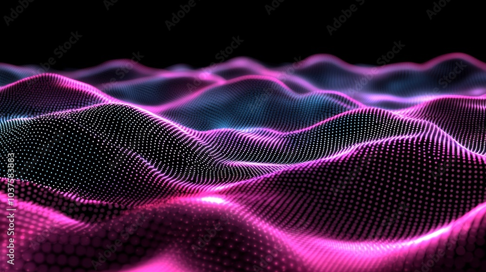 Poster a modern background for presenting business or science with quantum processing and deep learning. a 
