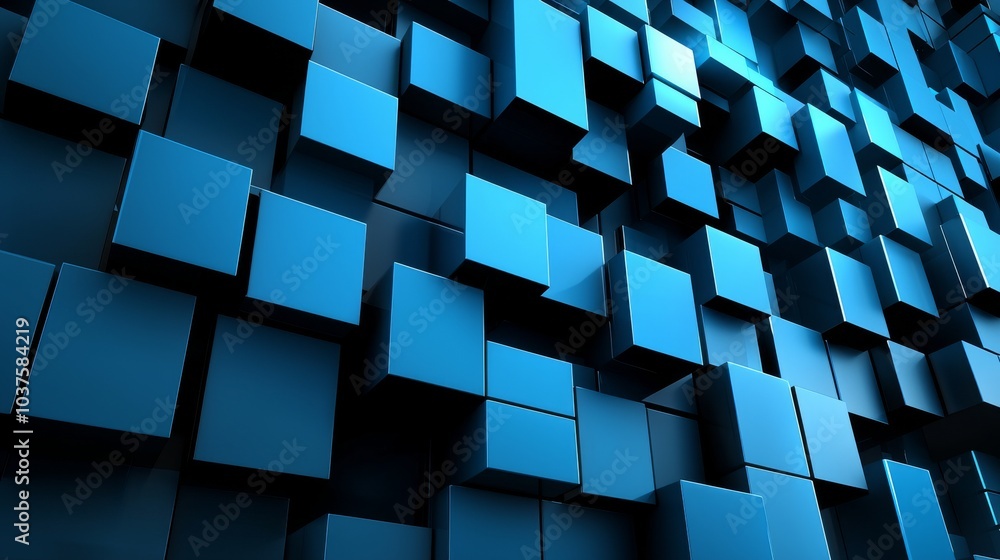 Poster background depicting the endless possibilities and horizons of it technology in the future, pushing 