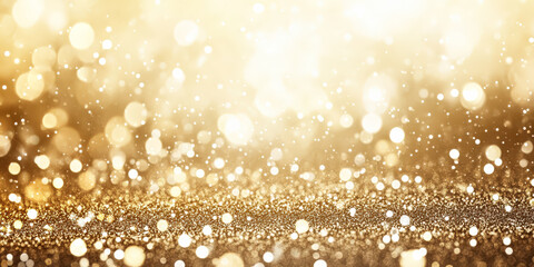 Gold background with many small gold circles. The circles are scattered all over the background. The background is very bright and shiny