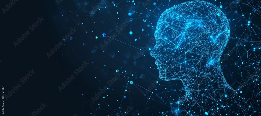 Aufkleber the concept of big data and stock markets. machine learning and cyber mind dominance in the form of 