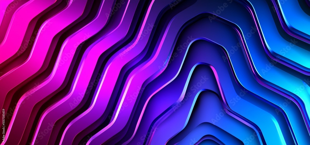 Poster smooth lines in red and dark blue color background. concept of hi-tech digital technology. abstract 