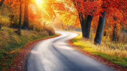 Autumnal Road to Adventure 