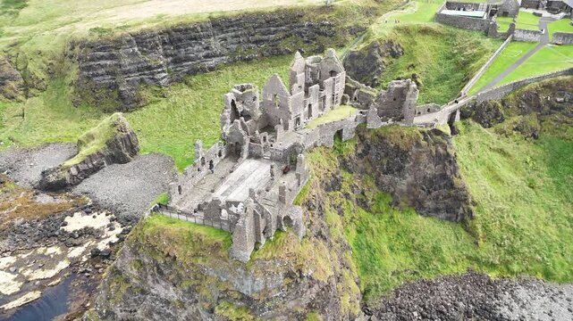 Dunluce Castle, r&eacute;gion de l'Antrim en Irlande du Nord
