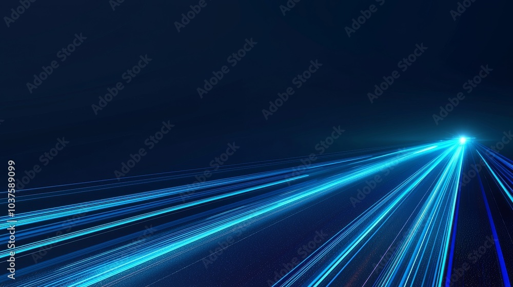 Poster a blue abstract texture on a black background with a dynamic curves and blurs pattern. detailed frac