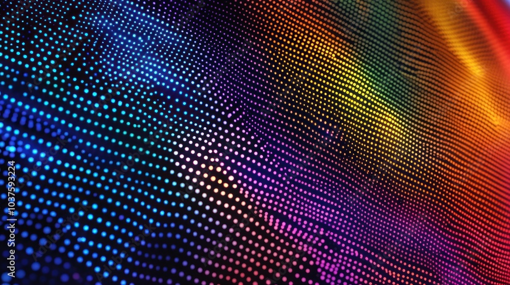 Aufkleber a vibrant, abstract pattern of colorful dots creating a dynamic visual effect.