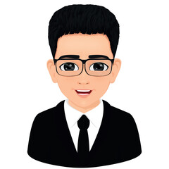 Portrait of cute student with freckled face