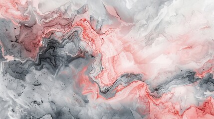 Elegant watercolor marble design with subtle pink and grey veining, sophisticated and stylish