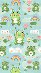 Fototapeta premium frog on the pond