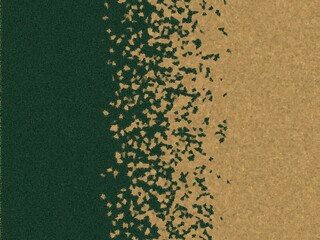 Abstract textured background with a gradient of green and brown.