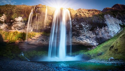 Celestial Waterfall of Light