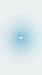 blue blush love bubble wallpaper (portrait)