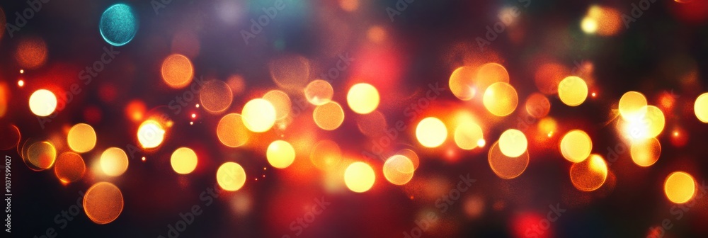 Poster vibrant and shimmering lights blend together, filling the space with warmth and joy typical of holid