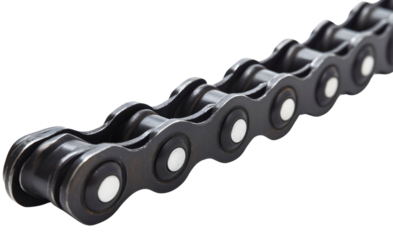 Detailed bicycle and chain system, isolated metal gear and equipment design, steel part showing connection points, mechanism with mechanical precision industrial craft