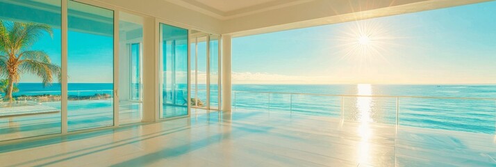 Fototapeta premium Ocean view from a luxury home