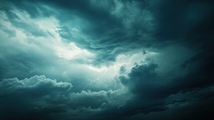 Obraz premium Thunderstorm and Lightning