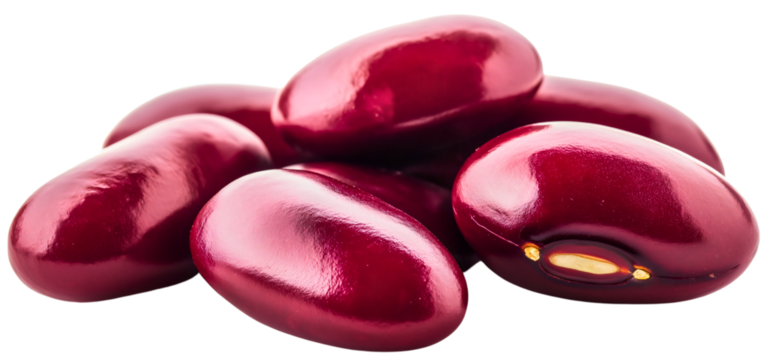 Red bean and fresh kidney with clean isolated vegetable and raw uncooked protein ingredient seed, natural food with simple organic nutrition
