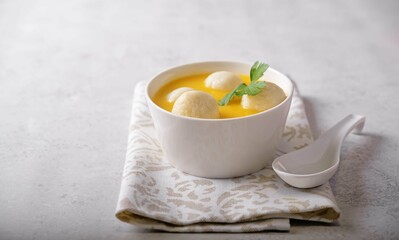 Pumpkin porridge, Hobakjuk in a bowl