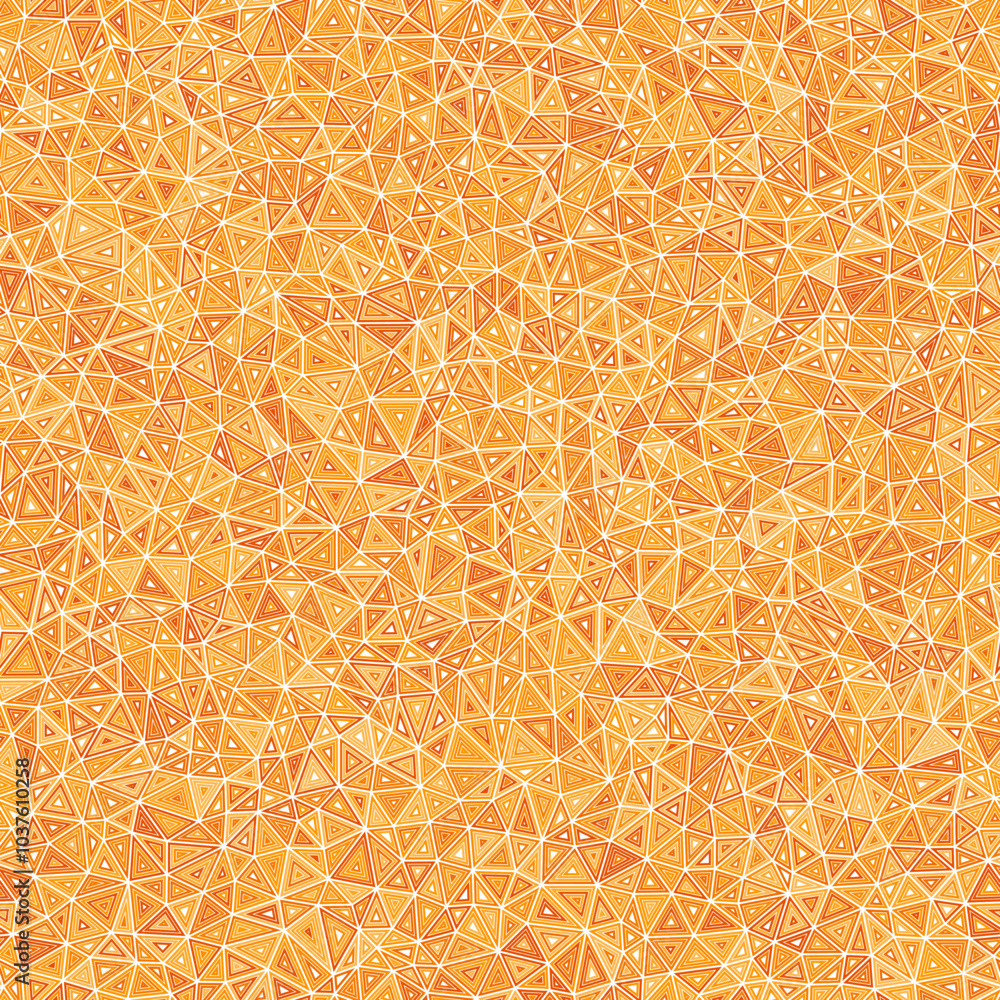 Poster triangles vector pattern. small triangles size. multiple repeated inner triangles. mono-tone colored