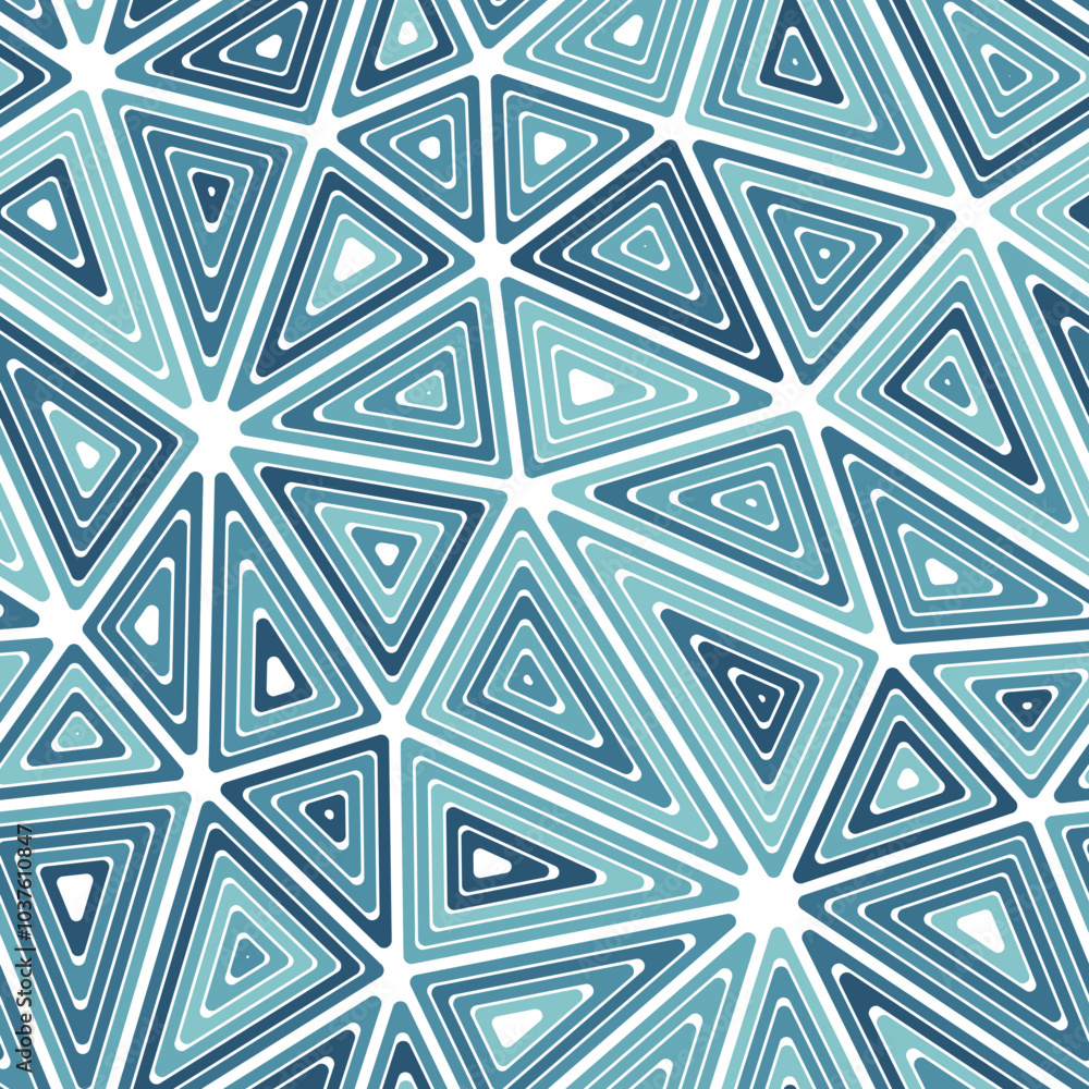 Poster abstract background with mosaic triangle shapes. multiple repeated inner triangles. big triangles si