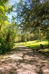 Fototapeta premium Hiking path at Parque do Caracol, famous nature park and tourist destination in Canela - Serra Gaúcha