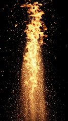 Dynamic Flames with Embers Flying