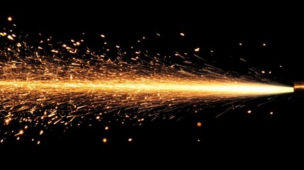 Fire Sparks in the Night