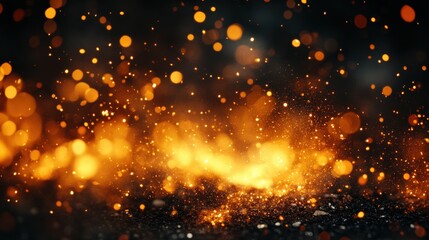 Fototapeta premium Fire Sparks in the Night