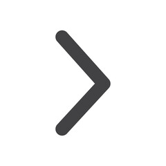 Arrow right icon Flat simple outline set