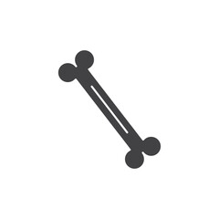 Bones icon Flat simple outline set