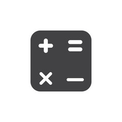 Obraz premium Calculator icon Flat simple outline set