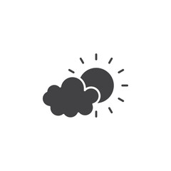 Cloud icon Flat simple outline set