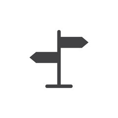 Directions icon Flat simple outline set