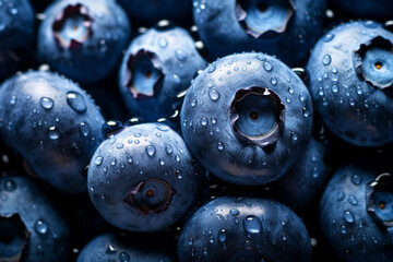Close-up of Sliced Blueberries Arranged in Aesthetic Pattern