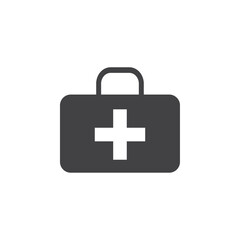 First Aid Icon Flat simple outline set