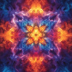 psychedelic mandala background