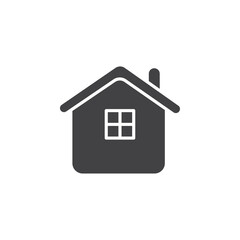 Home icon Flat simple outline set