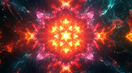 kaleidoscopic mandala background