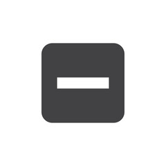 Fototapeta premium Minus icon Flat simple outline set