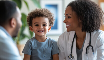 Family Using Telemedicine Services Together