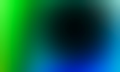 Abstract blurred background image of green, blue colors gradient used as an illustration. Designing posters or advertisements.