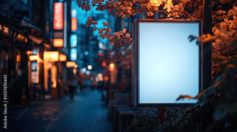 Aufkleber japanese anmitsu props in soft glowing close-up photography setting with empty sign paper for backgr